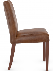 Pranzo Walnut Dining Chair Tan Aniline Leather