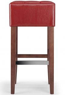 Cirocco Stool Red Bonded Leather 