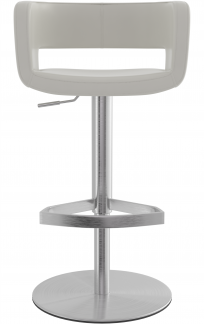 Claudio Brushed Real Leather Bar Stool 