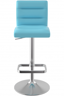 Deluxe Brushed Bar Stool Blue