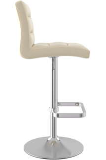 Deluxe Brushed Bar Stool Cream