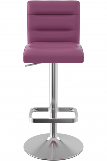 Deluxe Brushed Bar Stool Purple
