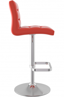 Deluxe Brushed Bar Stool Red