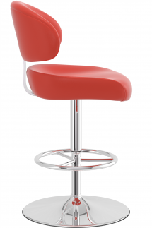 Deluxe Casino Bar Stool Red