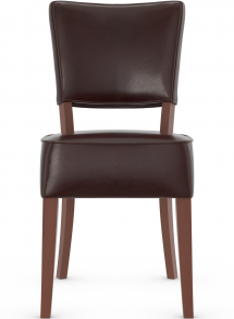 Genova Walnut Dining Chair Bonded Leather
