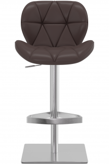 Profile Deluxe Brushed Bar Stool Brown