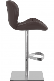 Profile Deluxe Brushed Bar Stool Brown
