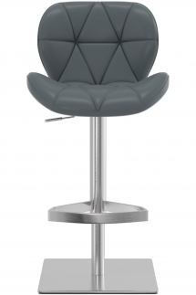 Profile Deluxe Brushed Bar Stool Grey