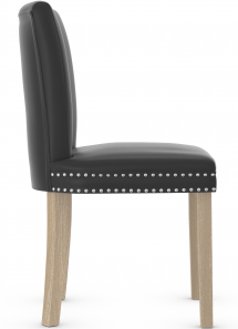 Sloane Dining Chair Black Leather