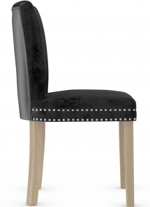 Sloane Dining Chair Black Velvet