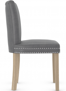 Sloane Dining Chair Grey Leather