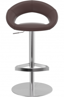 Sorrento Brushed Real Leather Bar Stool Brown