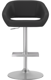 Actona Brushed Bar Stool Black