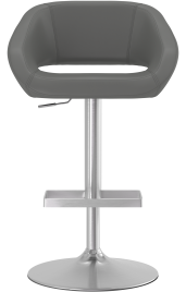 Actona Brushed Bar Stool Grey