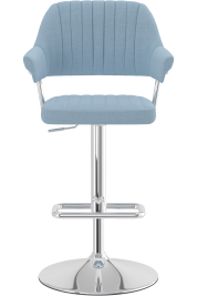 Aviator Fabric Bar Stool Blue