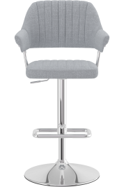Aviator Fabric Bar Stool Grey