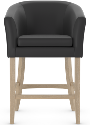 Bentley Oak Bar Stool Leather