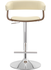 Cappello Bar Stool Cream & Walnut