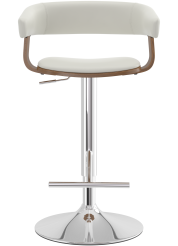 Cappello Bar Stool White & Walnut
