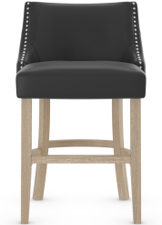 Carlton Bar Stool Black Leather