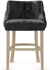 Carlton Bar Stool Black Velvet