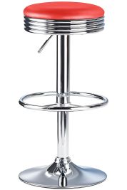 Detroit American Diner Bar Stool Red