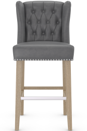Ercol Bar Stool Grey Leather
