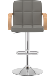 Finello Oak Bar Stool Grey