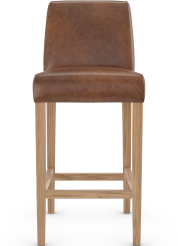 Firenze Bar Stool Tan Aniline Leather