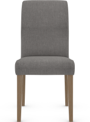 Firenze Chestnut Dining Chair Charcoal Fabric