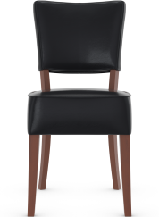 Genova Walnut Dining Chair Bonded Leather