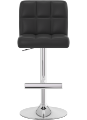 Grid Chrome Bar Stool Black