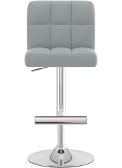 Grid Chrome Bar Stool Grey