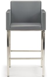 Hugo Brushed Bar Stool Grey