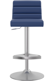 Maine Brushed Bar Stool Blue