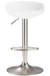 Moda Brushed Bar Stool White