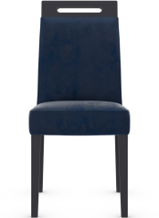Modena Matt Black Dining Chair Velvet