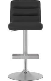 Plump Brushed Bar Stool Black