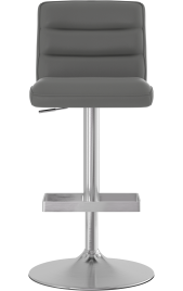 Plump Brushed Bar Stool Grey