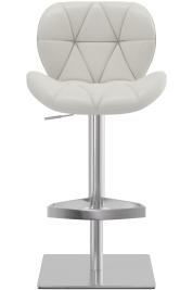 Profile Deluxe Brushed Bar Stool White