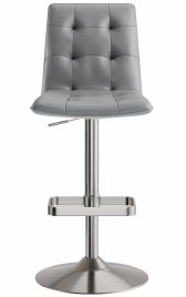 Scalzo Brushed Bar Stool Grey