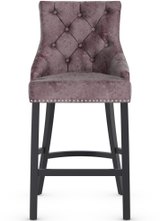 Windsor Bar Stool Purple Velvet