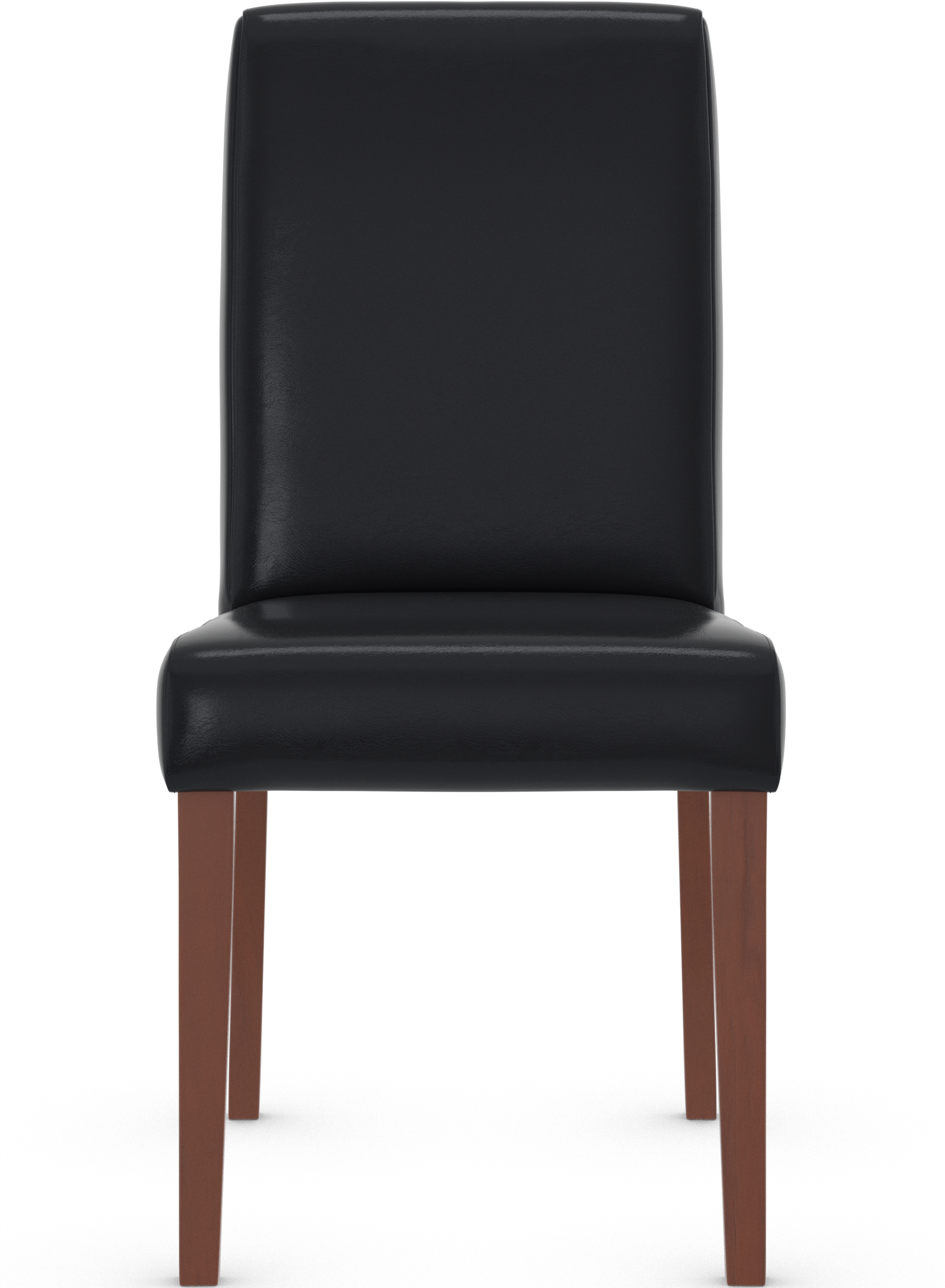 Firenze Matt Black Dining Chair Bonded Leather