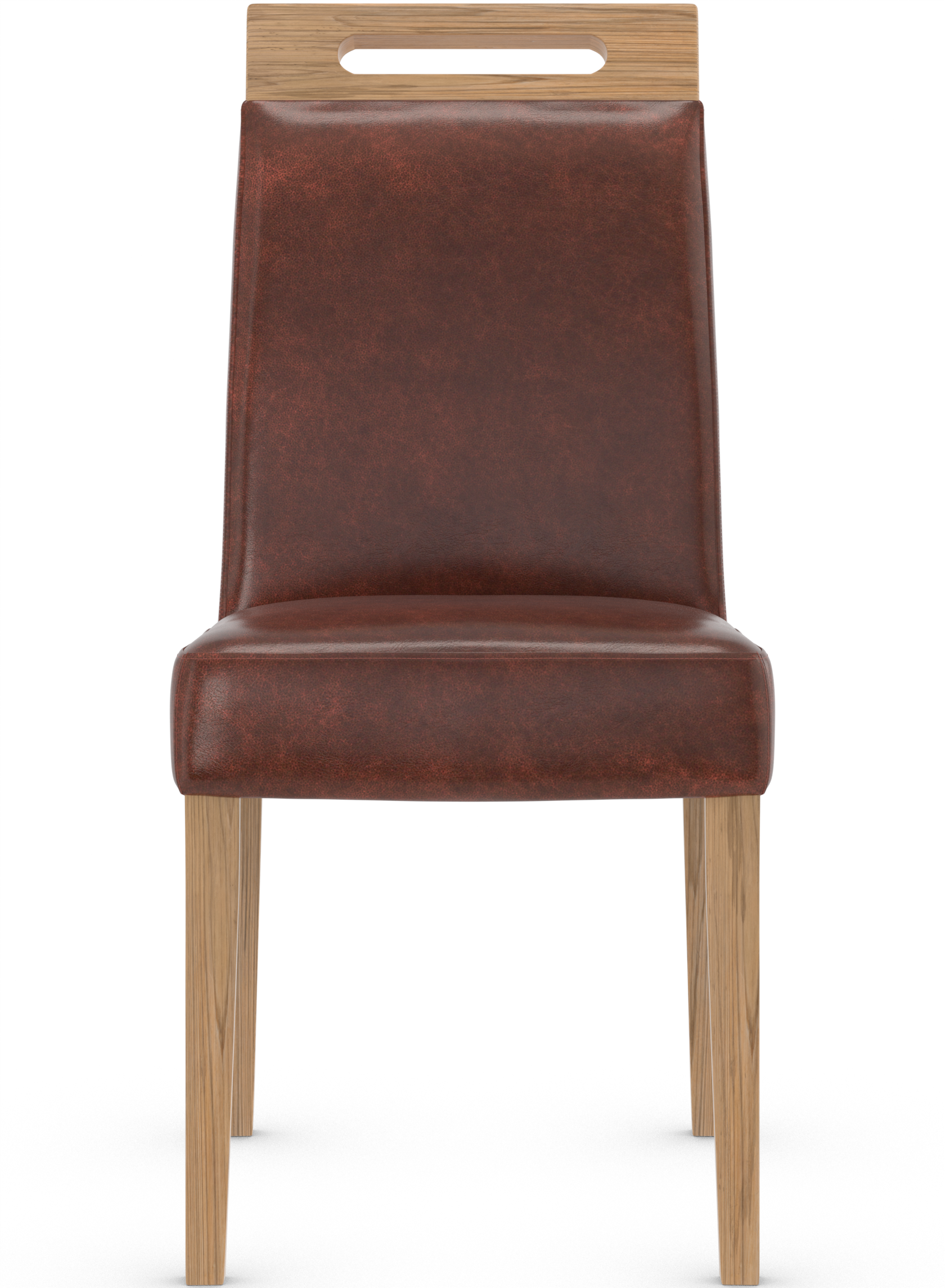 Modena Light Oak Dining Chair Bonded Leather