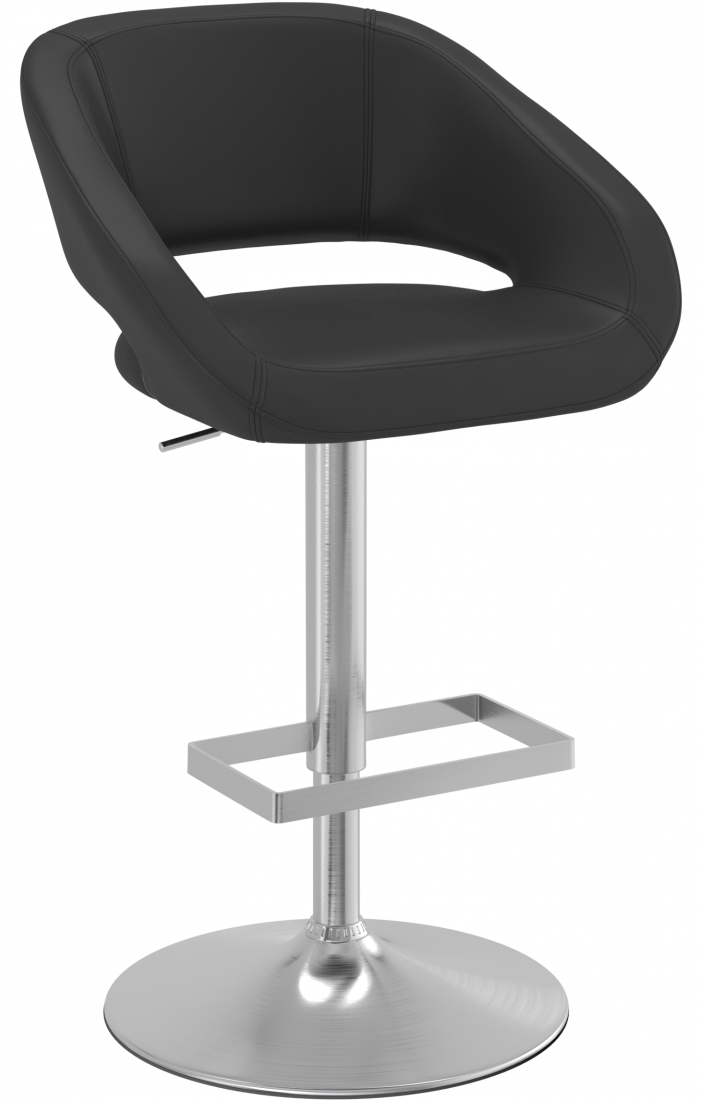 Actona Brushed Bar Stool Black