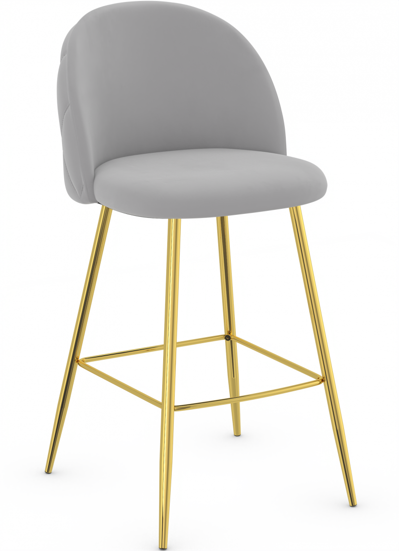 Contempo Gold Bar Stool Grey