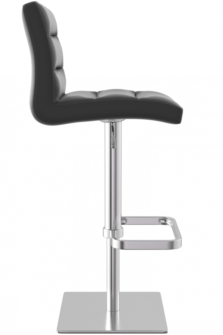 Deluxe Brushed Real Leather Bar Stool